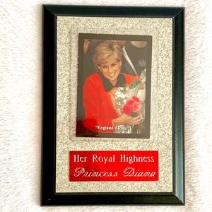 Princess Diana trading card wall hang